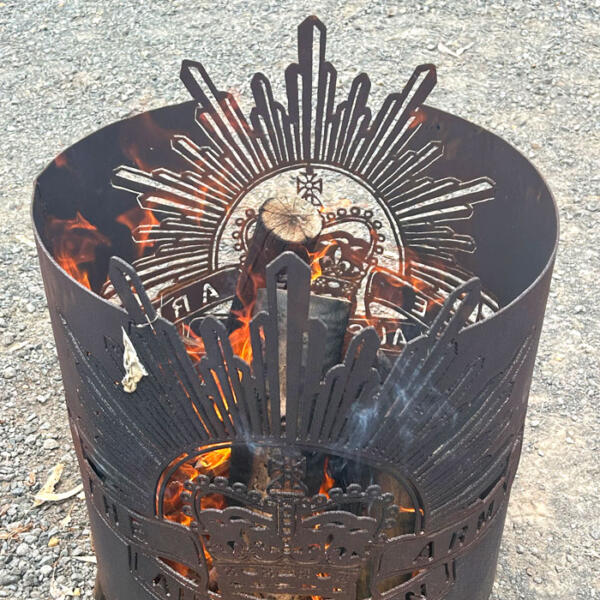 Corten steel fire pits Geelong The Creek Gallery & Garden