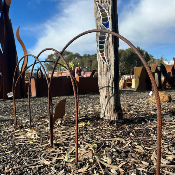 Corten steel garden edging Geelong The Creek Gallery & Garden