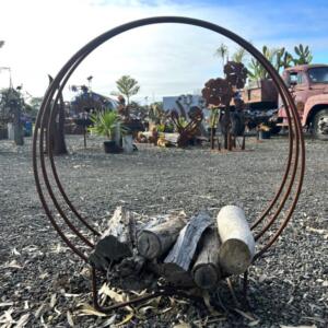 Round Bar Firewood Holder 1