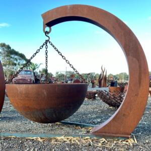Suspended Bowl Fire Pit