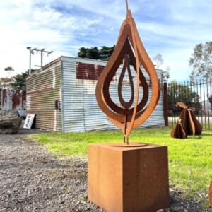 Sliced Pear On Plinth 2