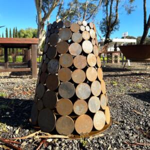 Steel Circle Ball Plinth