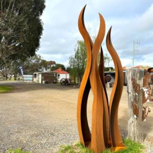 5 Piece Flame Sculpture 2 - 1@3m, 1@2.7m, 1@2.4m, 1@2.1m, 1@1.8m (750mm Base) X