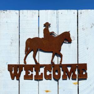 Cowboy Welcome Sign
