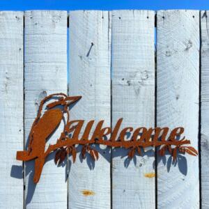 Kookaburra Welcome Sign
