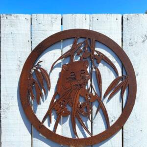 Possum Round Wall Art