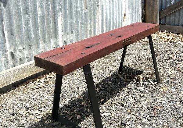 Milled Redgum Bench End 3